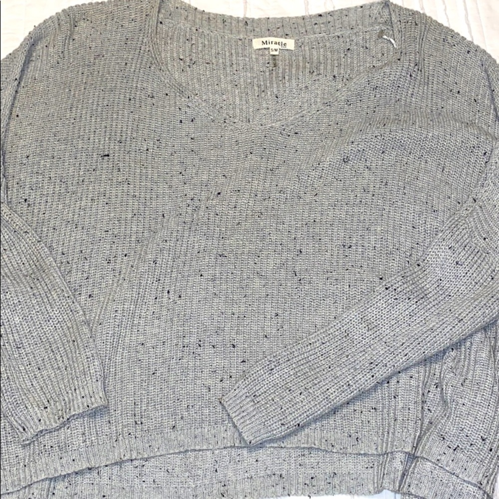 Gray sweater